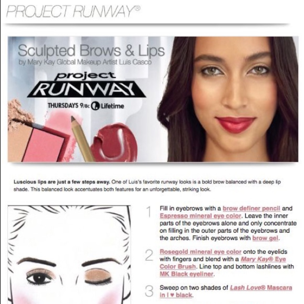 Mary Kay Project Runway Look